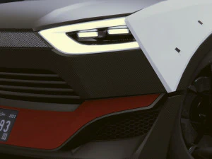Realistic Mobile Car 06 3D Model