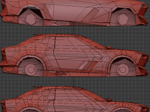 Realistic Mobile Car 06 Modello 3D