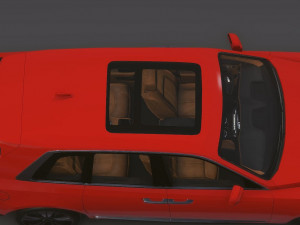 Realistic Mobile Car 07 Model 3D