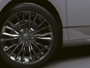 Realistic Mobile Car 08 3D Model