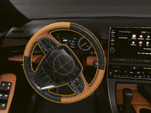 Realistic Mobile Car 08 3D Model