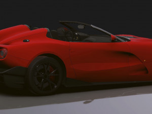 Realistic Mobile Car 09 3D Model