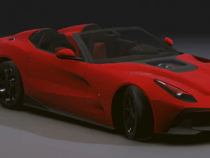 Realistic Mobile Car 09 3D Model