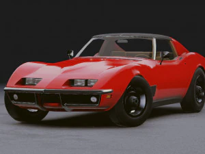 Gerçekçi Mobil Araba 11 3D Model