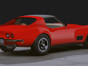 Realistic Mobile Car 11 3D Model