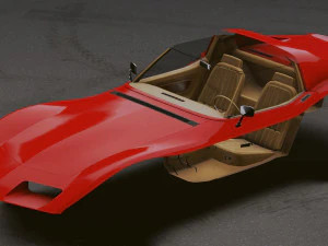 Realistic Mobile Car 11 3D Model