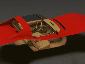 Realistic Mobile Car 11 3D Model
