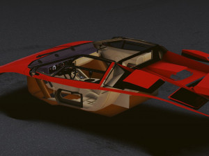 Realistic Mobile Car 12 Model 3D