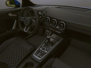 Realistic Mobile Car 14 3D Model