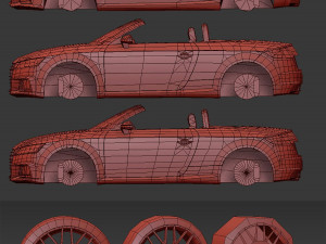 Realistic Mobile Car 14 3D मॉडल