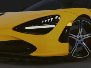 Realistic Mobile Car 15 3D Model