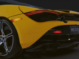 Realistic Mobile Car 15 3D Model