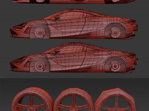 Realistic Mobile Car 15 3D Model