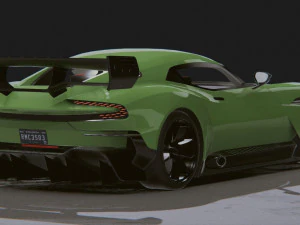 Realistic Mobile Car 16 3D Model