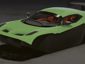 Realistic Mobile Car 16 3D Model