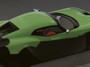 Realistic Mobile Car 16 3D Model