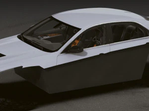 Realistic Mobile Car 18 3D Model