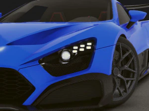 Realistic Mobile Car 24 3D Model
