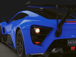 Realistic Mobile Car 24 3D Model