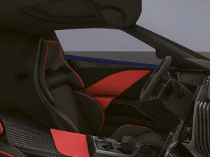 Realistic Mobile Car 24 3D Model