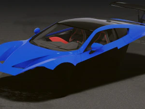 Realistic Mobile Car 24 3D Model