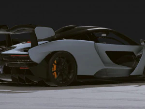 Realistic Mobile Car 40 3D Model