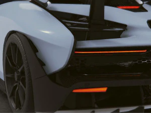 Realistic Mobile Car 40 3D Model