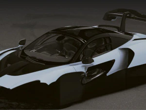 Realistic Mobile Car 40 3D Model