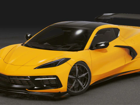 Gerçekçi Mobil Araba 37 3D Model