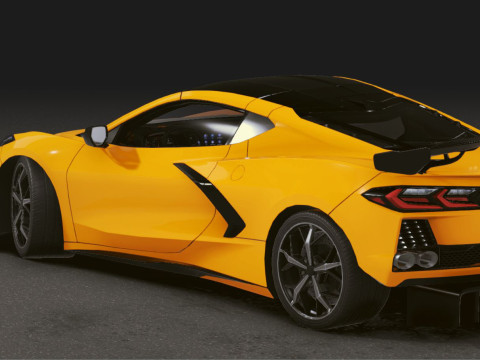 Realistic Mobile Car 37 3D Model