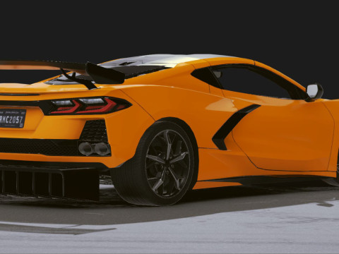 Realistic Mobile Car 37 3D Model