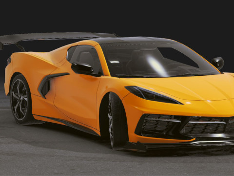 Realistic Mobile Car 37 3D Model