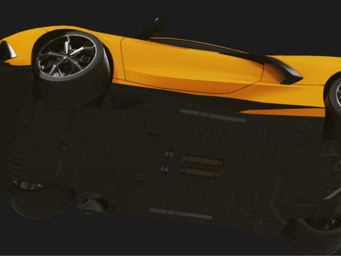 Realistic Mobile Car 37 3D Model