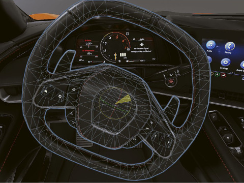 Realistic Mobile Car 37 3D Model