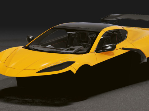 Realistic Mobile Car 37 3D Model