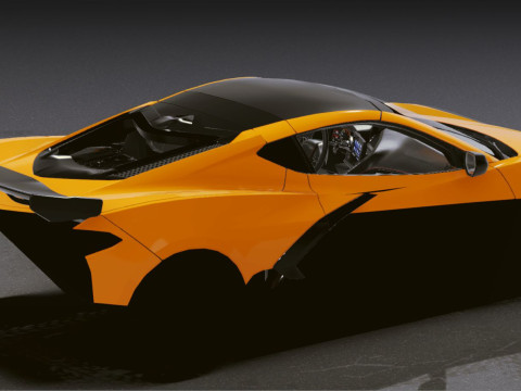 Realistic Mobile Car 37 3D Model