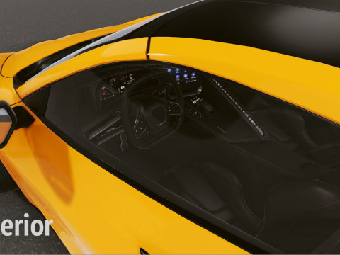 Realistic Mobile Car 37 3D Model