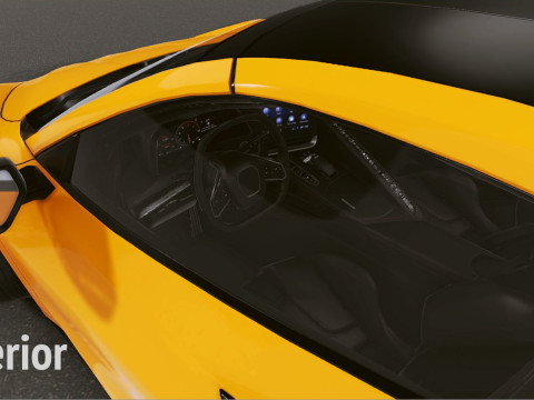 Realistic Mobile Car 37 3D Model