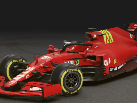 Gerçekçi Mobil Araba 38 3D Model