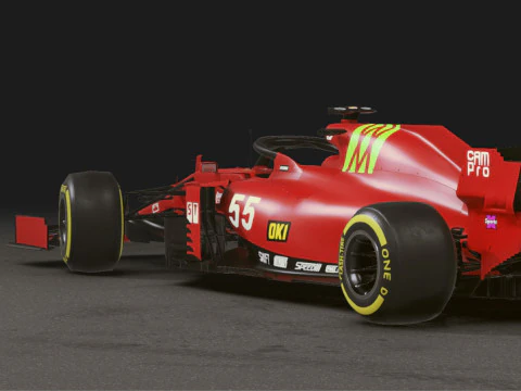 Realistic Mobile Car 38 3D Model