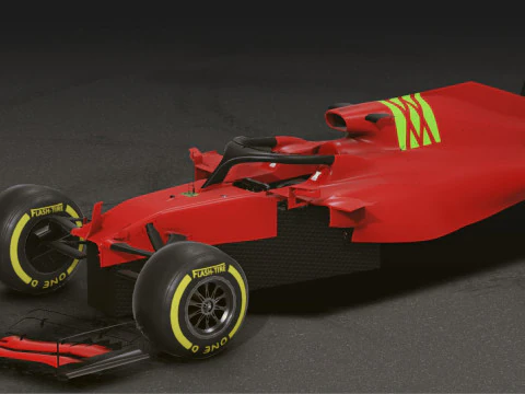 Realistic Mobile Car 38 3D Model