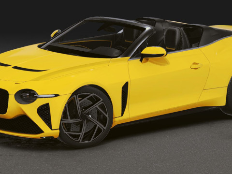 Realistic Mobile Car 21 3D Model