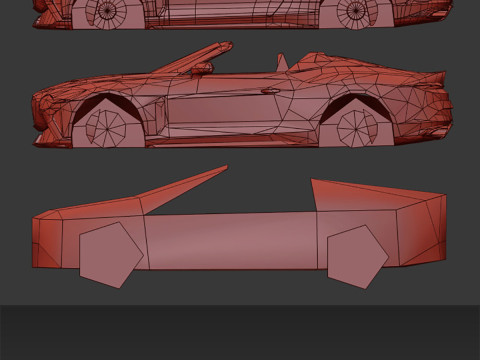 Realistic Mobile Car 21 3D 模型