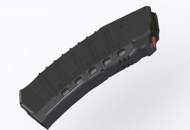 magazine ak-12 Modèle 3D .c4d .max .obj .3ds .fbx .stl .blend 