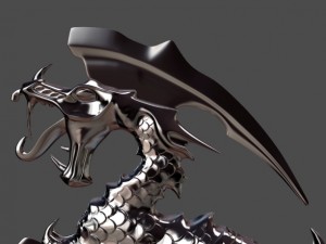 dragon axe model for 3d printing 3D Print Model