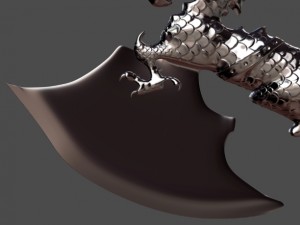 dragon axe model for 3d printing 3D Print Model