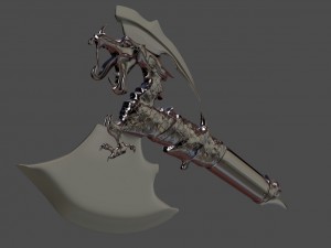 dragon axe model for 3d printing 3D Print Model