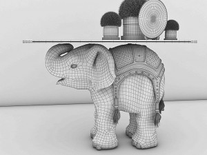 elephant table 3D Модель