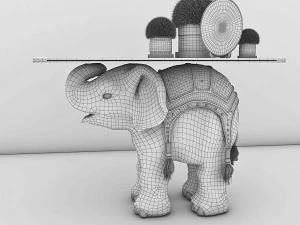 elephant table 3D Model