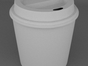 disposable coffee cup 3D मॉडल